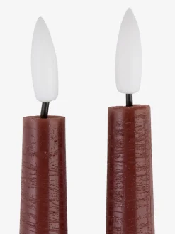 GUDMUNDBougie LED GUDMUND H29cm aubergine 2pcs/pqt