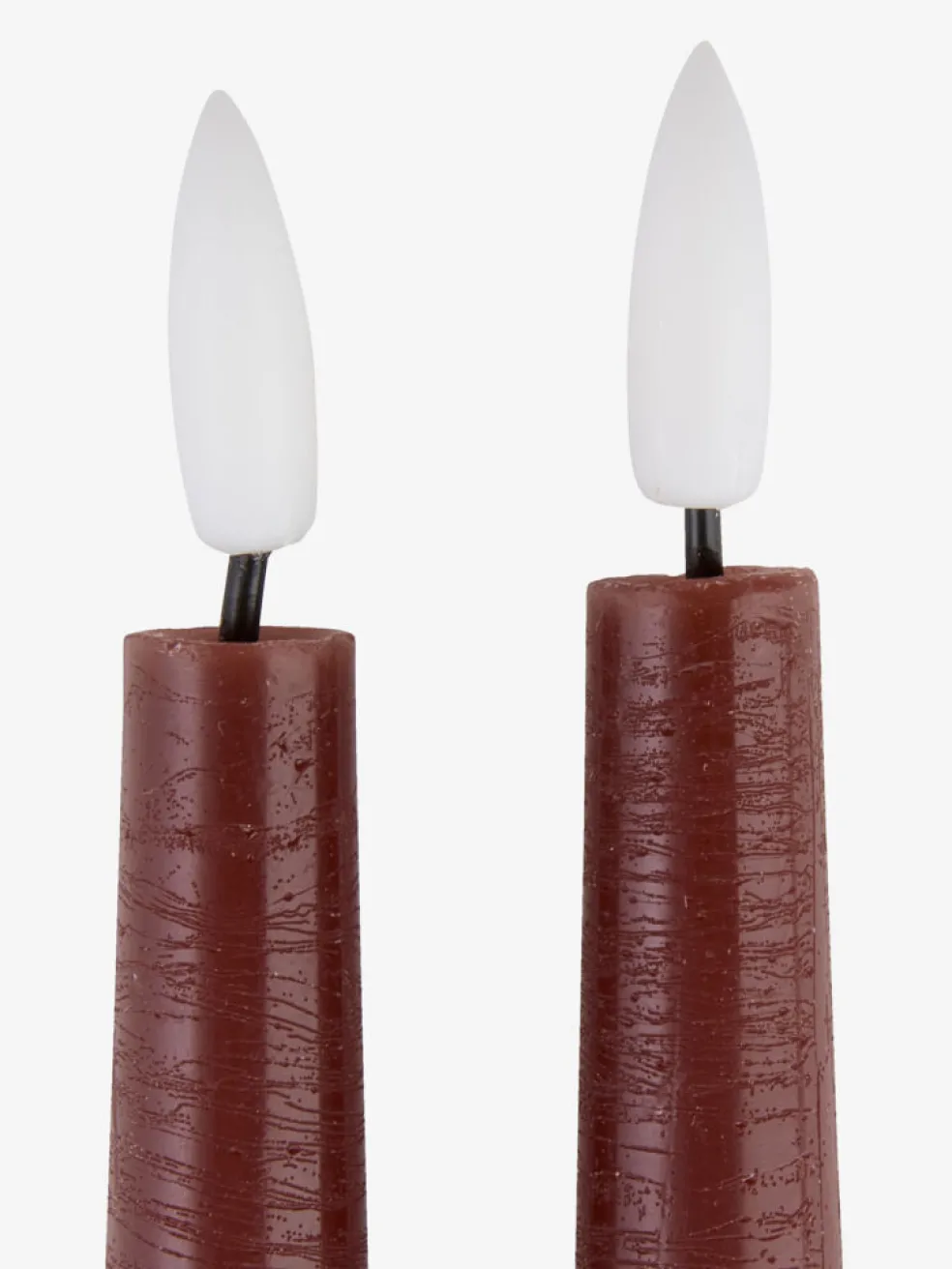 GUDMUNDBougie LED GUDMUND H29cm aubergine 2pcs/pqt
