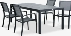 HAGEN + STRANDBYHAGEN L214 table + 4 STRANDBY chaises gris