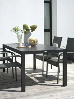 HAGENTable de jardin HAGEN l92xL160 gris