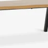 HALSKOVTable basse HALSKOV 70x120 coloris chêne naturel/noir