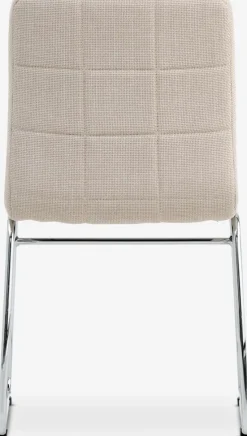 HAMMELChaise HAMMEL tissu beige/chrome