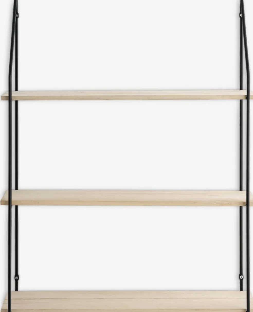 HEJLSMINDEÉtagère murale HEJLSMINDE 3 tablettes noir/naturel