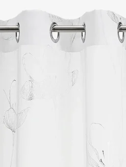HESSARideau HESSA 1x140x300 argenté/blanc