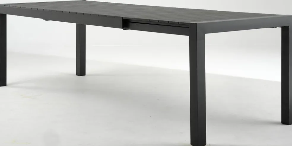 HESTEHAVETable de jardin HESTEHAVE l95xL205/275 noir