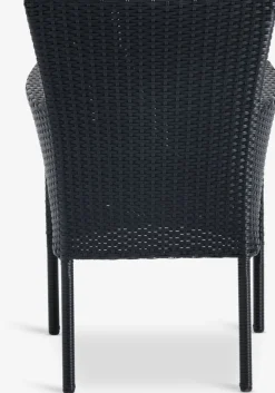 HOBRO + AIDTHOBRO L70 table gris + 2 AIDT chaises noir