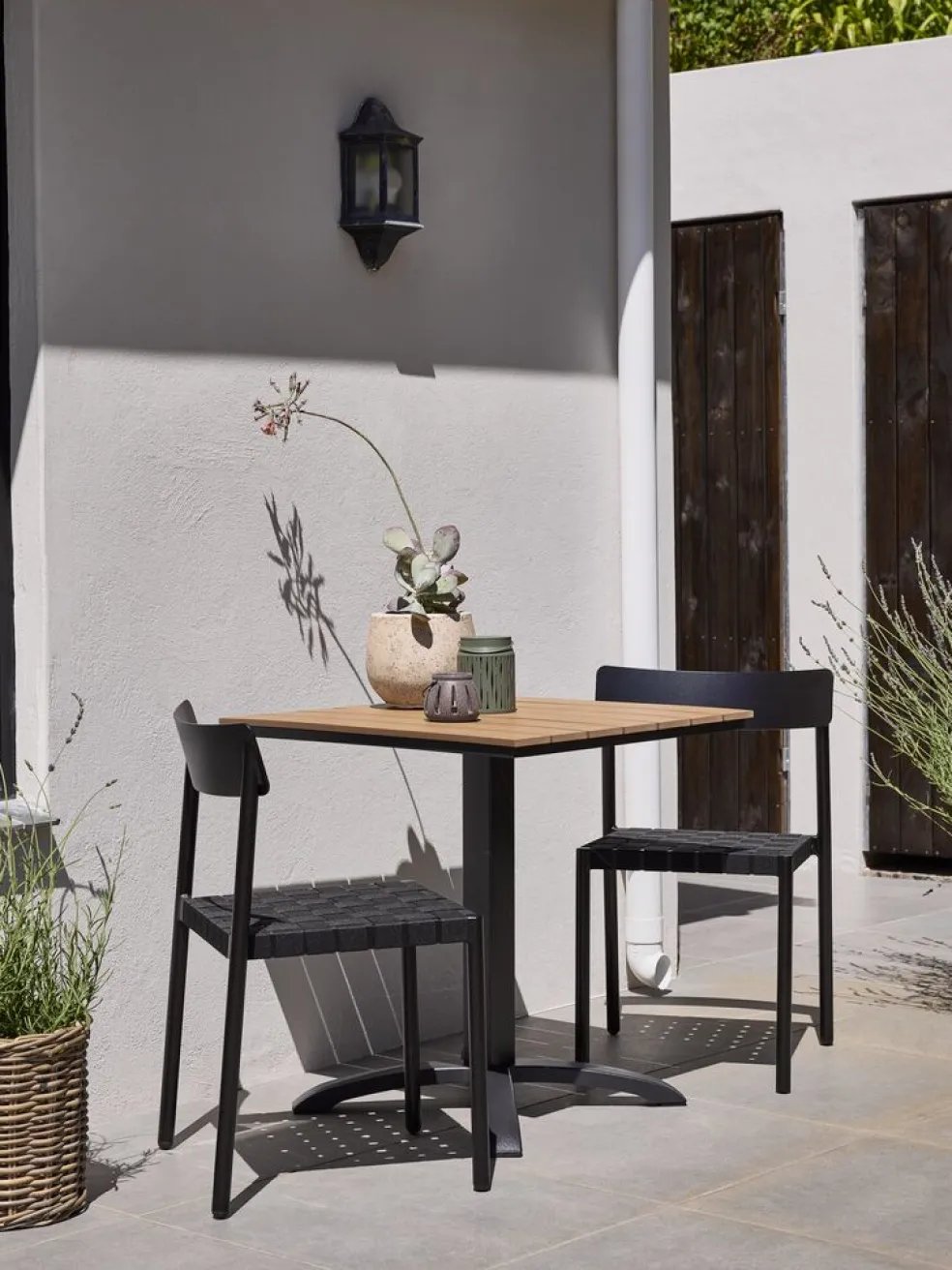 HOBROTable bistrot HOBRO l70xL70 naturel