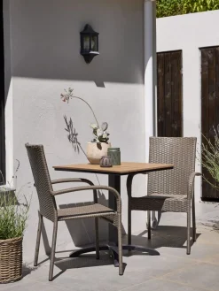 HOBROTable bistrot HOBRO l70xL70 naturel