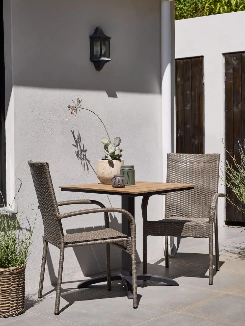 HOBROTable bistrot HOBRO l70xL70 naturel