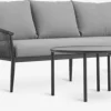 HOLMESTRANDEnsemble lounge HOLMESTRAND 5 personnes gris
