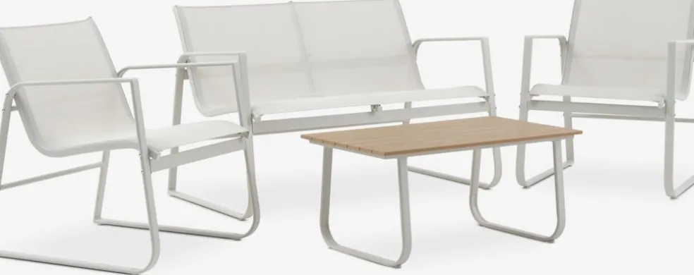 HORNSLETEnsemble lounge HORNSLET 4 personnes beige
