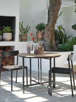 HOVVIG + HAGLEBUHOVVIG L10/90 table naturel + 2 HAGLEBU chaises noir