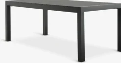 HSTEHAVE + KRISTIANSTADHESTEHAVE L205/275 table noir + 4 KRISTIANSTAD chaises vert