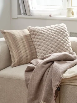 HVIDBLOMMECoussin HVIDBLOMME 45x45 beige
