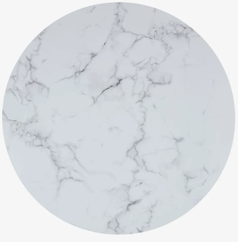 HVITROTSet de table HVITROT Ø38 marbre blanc