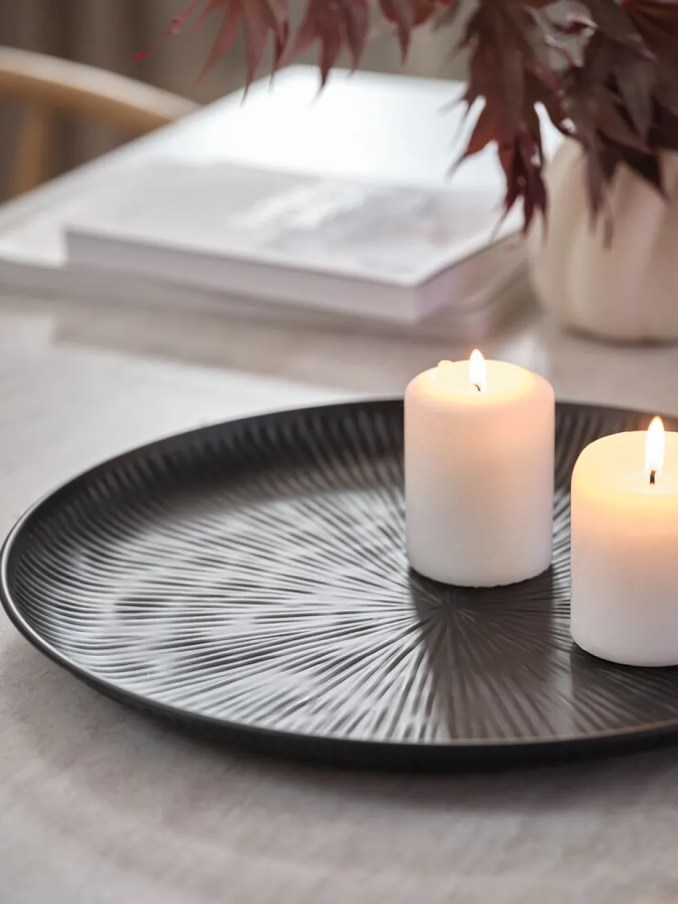 INGMUNDPlateau décoratif INGMUND Ø39xH2cm noir