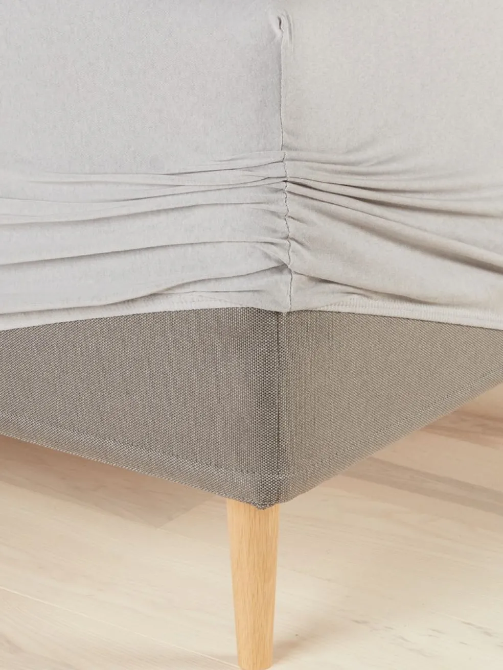 JENNYPlusDrap-housse Jersey JENNY 140x200x35 gris