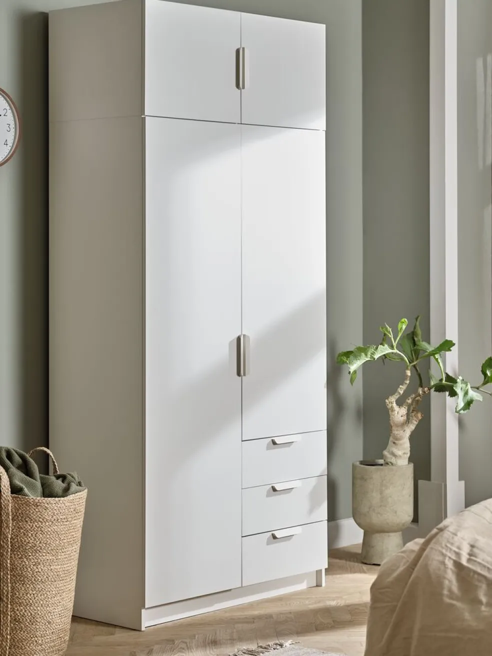 JENSLEVMeuble haut JENSLEV 96x40 2 portes blanc