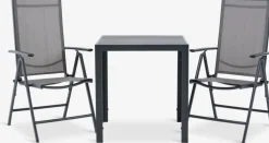 JERSORE + MELLBYJERSORE L70 table + 2 MELLBY chaises noir