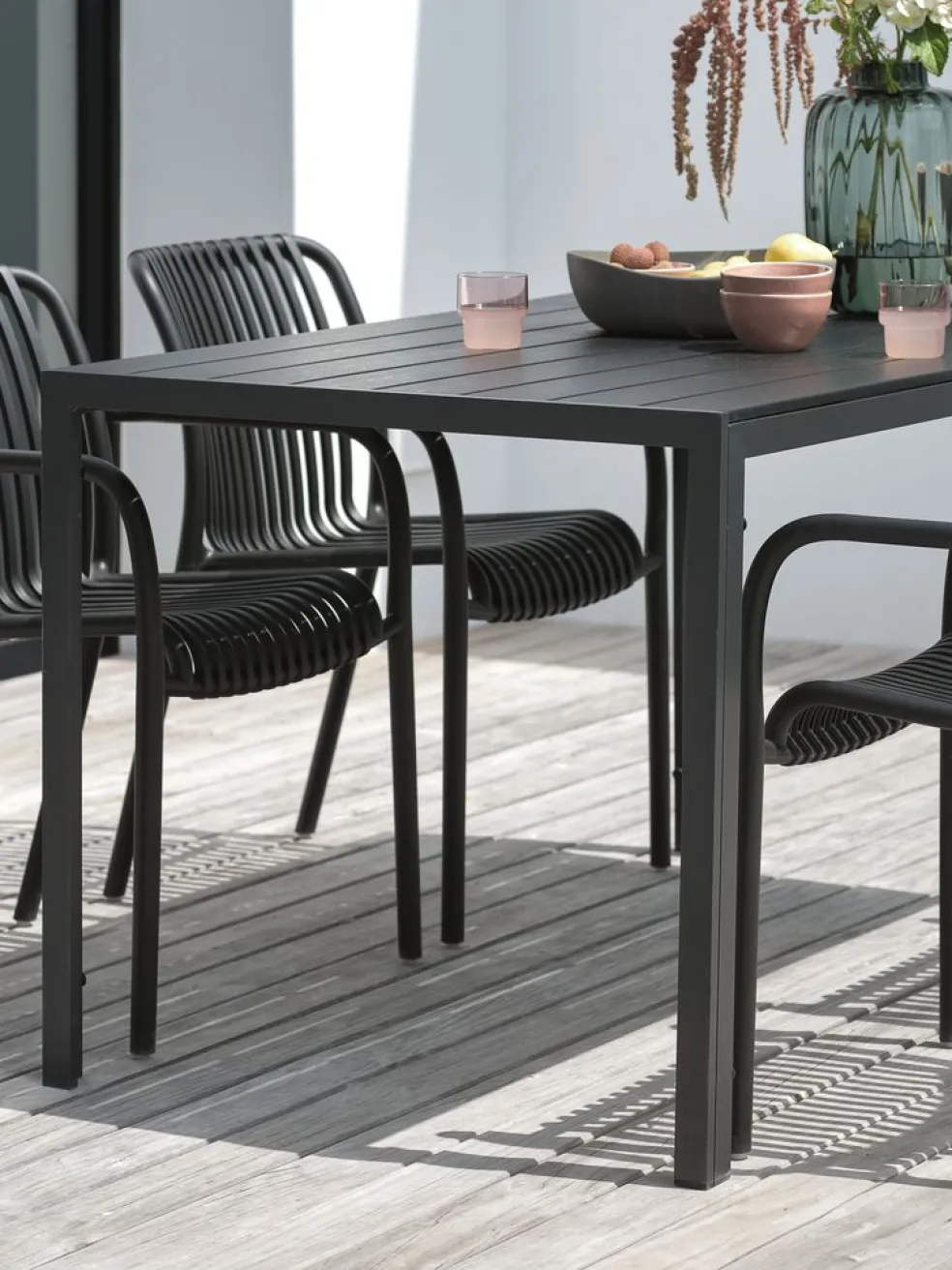 JERSORETable de jardin JERSORE l80xL140 noir