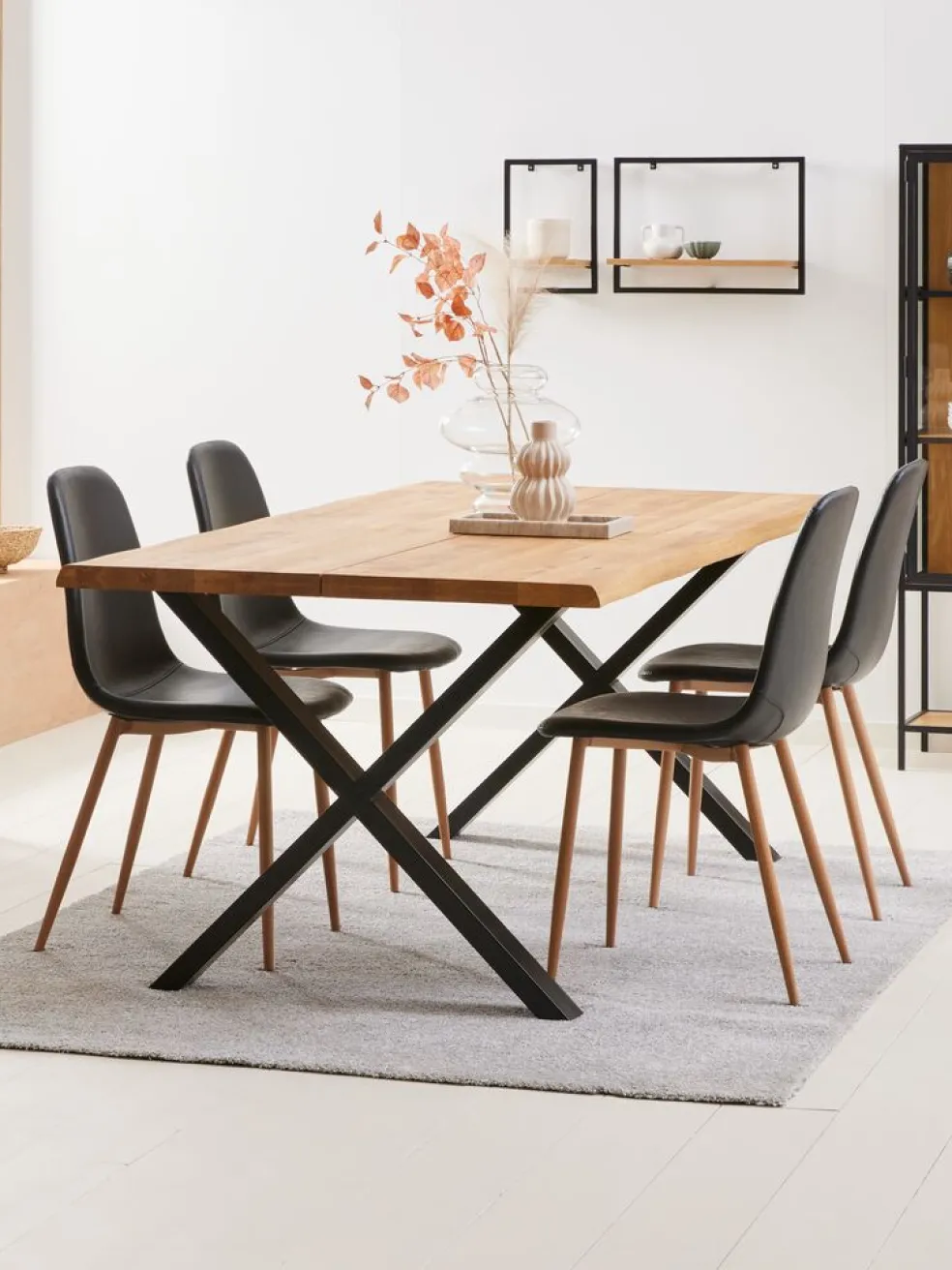JONSTRUPChaise JONSTRUP noir/coloris chêne naturel