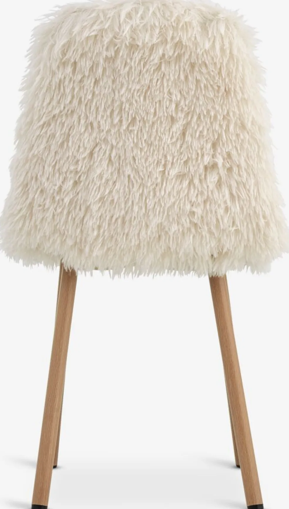 JONSTRUPChaise JONSTRUP tissu teddy blanc cassé/coloris chêne