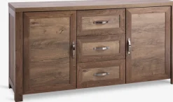 JUNGENBuffet JUNGEN 2 portes 3 tiroirs coloris chêne foncé