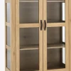 JUNGENVitrine JUNGEN 2 portes 1 tiroir coloris chêne chaud