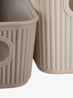 JUNSELECaisse de rangement JUNSELE 2 pcs plastique sable