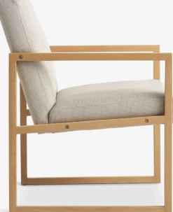 KALUNDBORGFauteuil KALUNDBORG tissu sable/chêne naturel