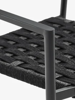 KAPPRUET + TRILLEVALLENKAPPRUET L65 table + 2 TRILLEVALLEN chaises noir