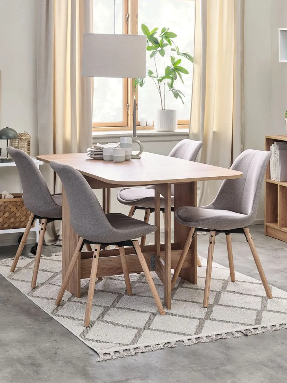 KASTRUPChaise KASTRUP tissu sable/chêne naturel