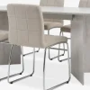 KRONDAL + HAMMELKRONDAL L180 table colo. travertin + 4 HAMMEL chaises beige