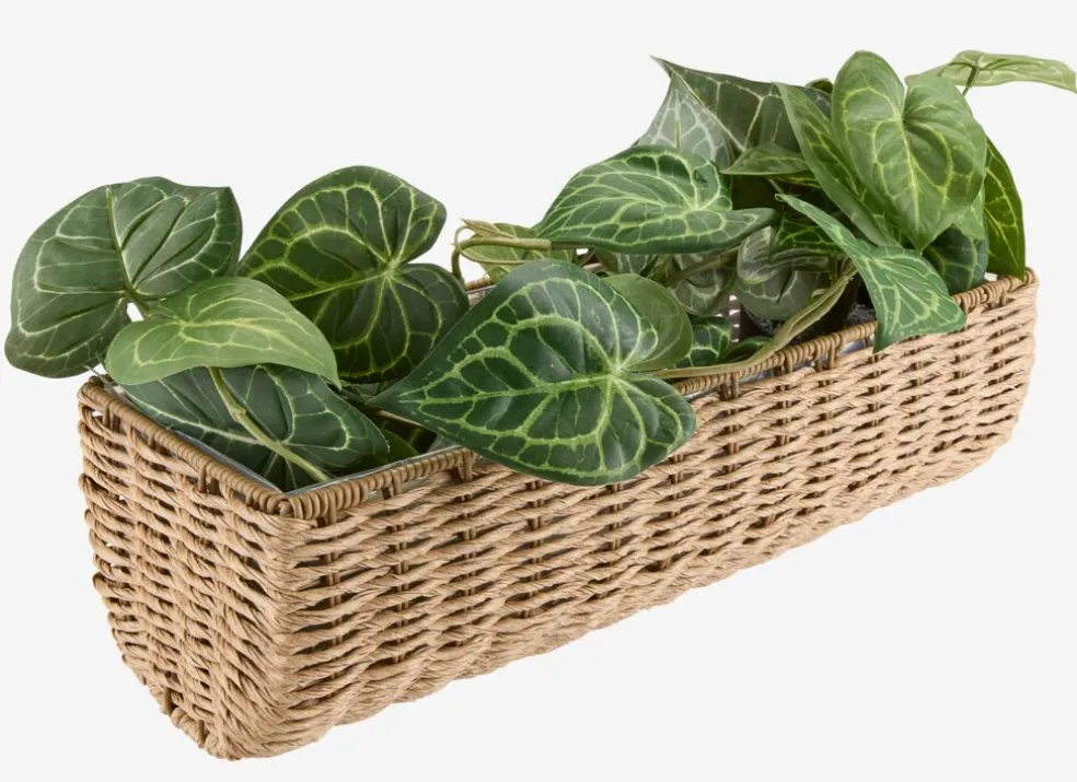 KUBBBalconnière KUBB l18xL50xH16 naturel