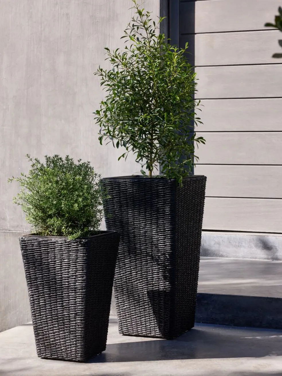 KUBBPanier pour plantes KUBB l36xL36xH70 noir