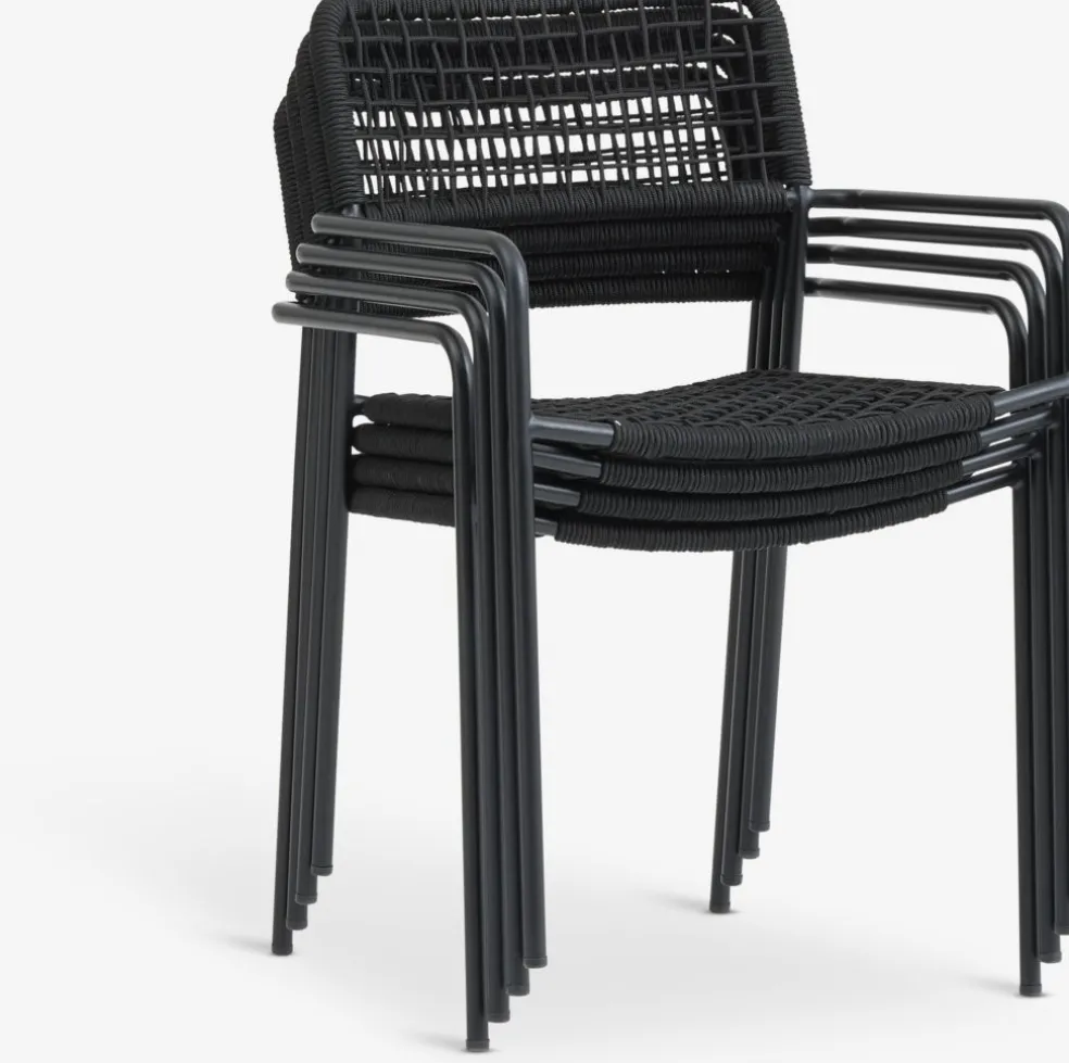 LABINGChaise empilable LABING noir