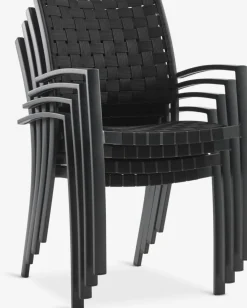 LANGET + GLOMFJORDLANGET L207 table + 4 GLOMFJORD chaises noir