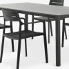 LANGET + INGSTRUPLANGET L207 table + 4 INGSTRUP chaises noir