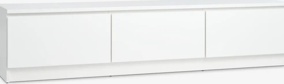 LIMFJORDENMeuble TV LIMFJORDEN 2 tiroirs 1 porte blanc