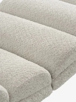 LINDELSEChaise longue d'intérieur LINDELSE tissu teddy beige/noir