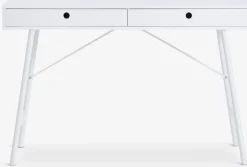 LINDVEDBureau LINDVED 48x120 2 tiroirs blanc