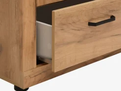 LINTRUPVitrine LINTRUP 2 portes coloris chêne naturel