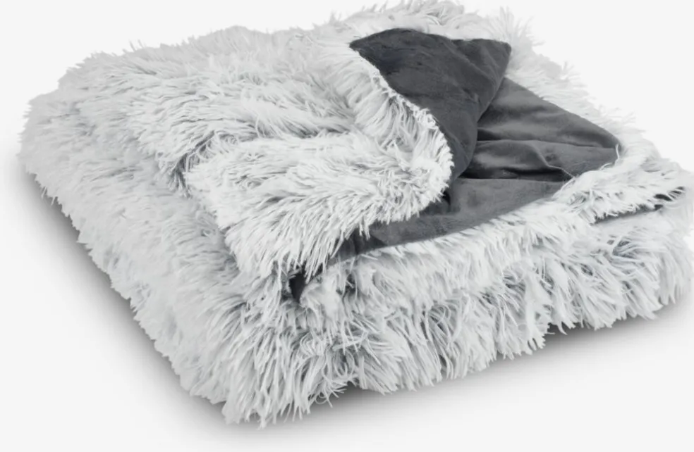 LOTUSPlaid LOTUS 135x195 blanc/gris