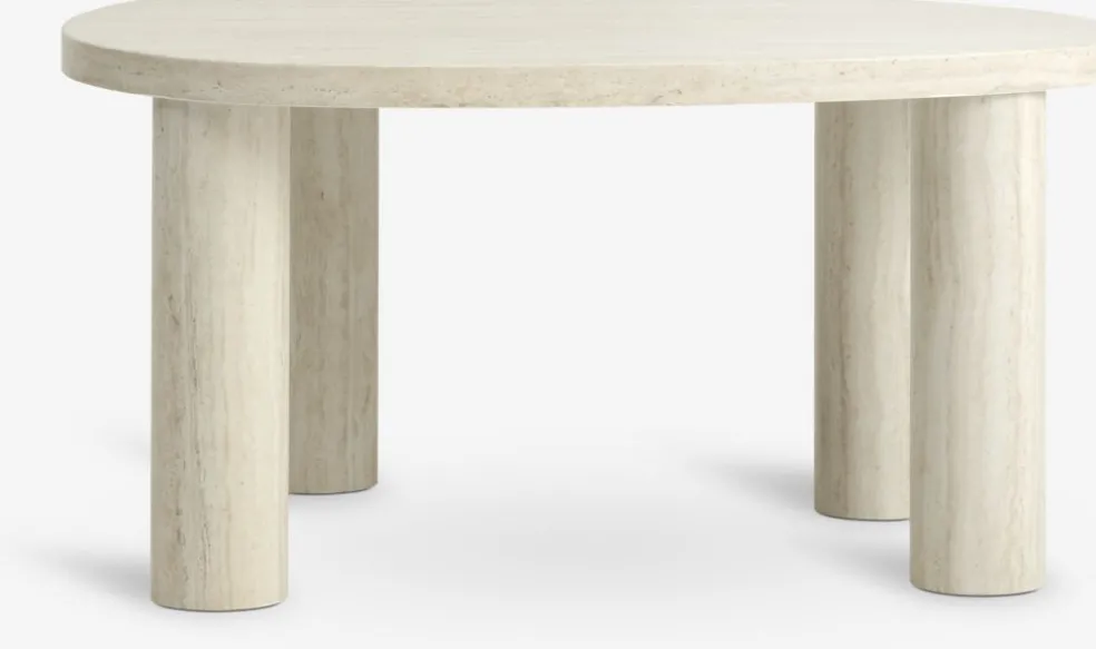 LUNDEBORGTable basse LUNDEBORG 68x85 coloris travertin