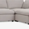 LYBYCanapé modulable LYBY 5 personnes angle tissu sable