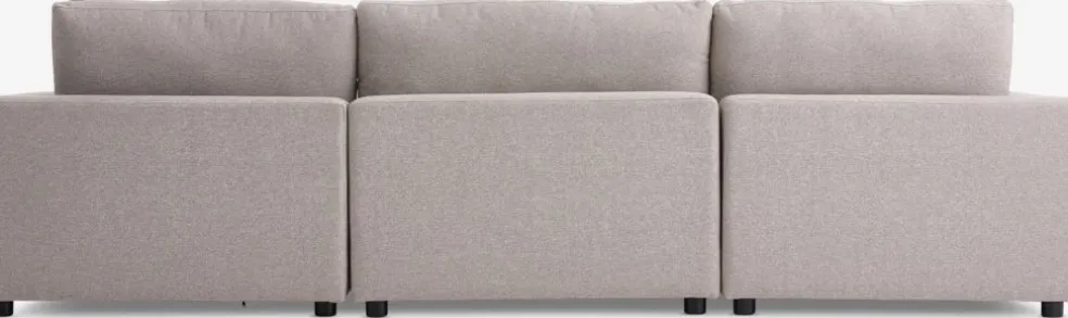 LYBYCanapé modulable LYBY 5 personnes angle tissu sable