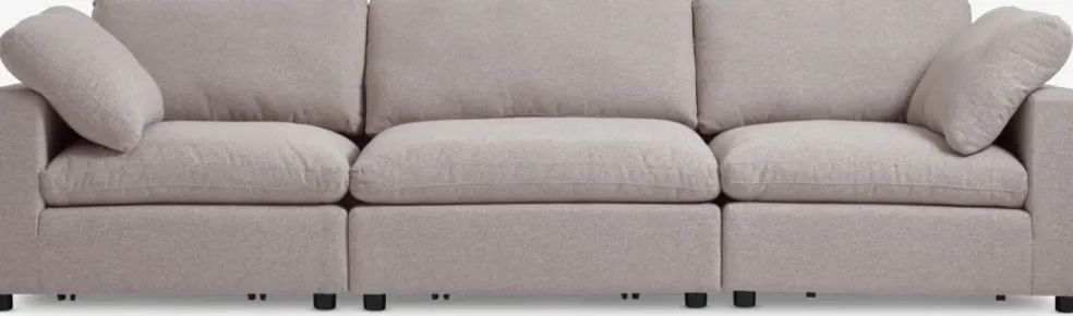 LYBYCanapé modulable LYBY 3 places tissu sable