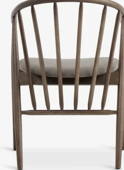 LYKSBORGChaise LYKSBORG chêne foncé/tissu sable foncé