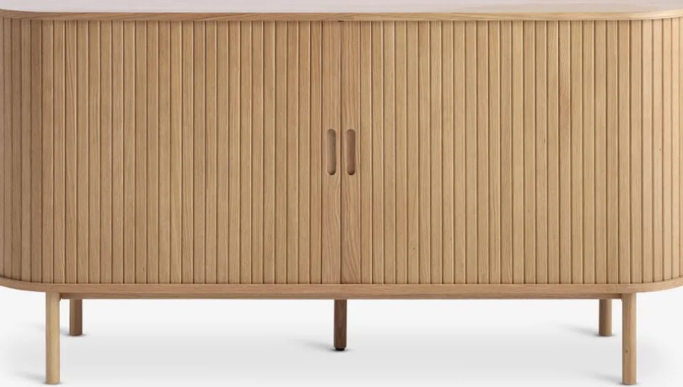 LYNGVIGBuffet LYNGVIG 160 cm 2 portes tambours chêne naturel