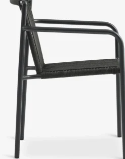 MADERUP + KRISTIANSTADMADERUP L150 table noir + 4 KRISTIANSTAD chaises vert